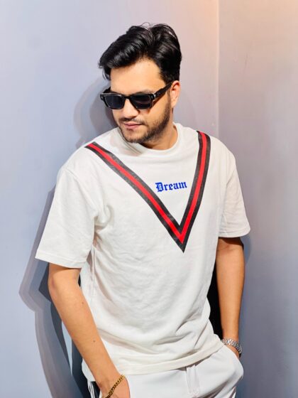 Drop Shoulder T-Shirt  WHITE