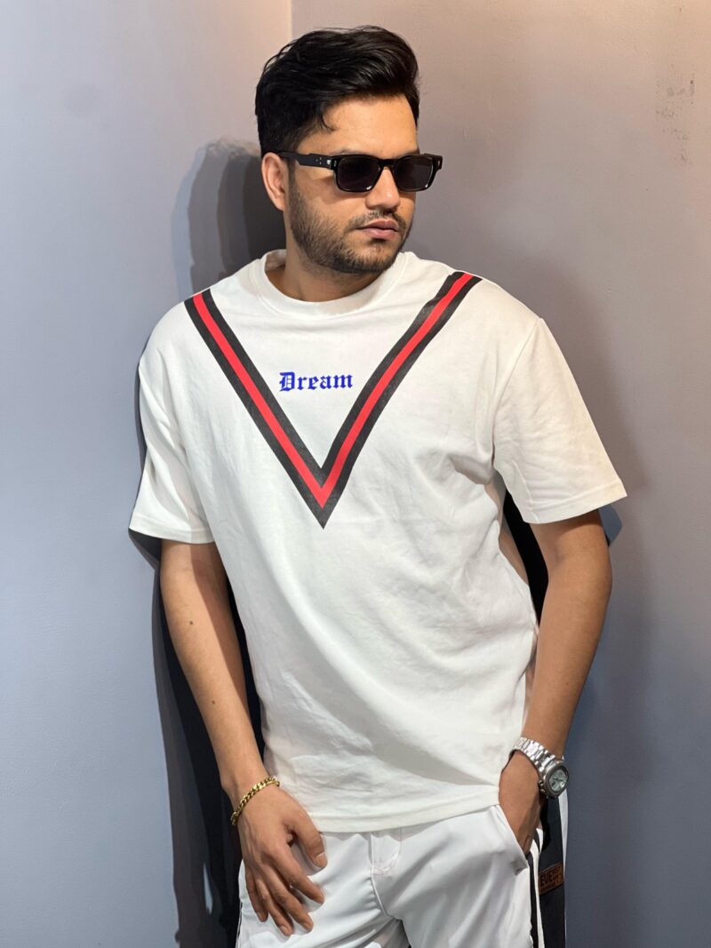 Drop Shoulder T-Shirt  WHITE - Image 2